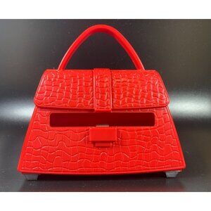 Post It Note Red Purse Dispenser for Pop-Up Post-It Note Pads in 3"x3" Weighted